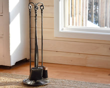 Load image into Gallery viewer, Hand-Forged Fireplace Set