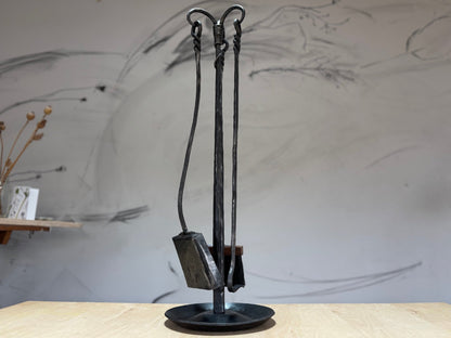 Hand-Forged Fireplace Set