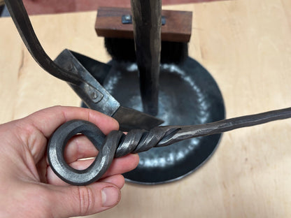 Hand-Forged Fireplace Set