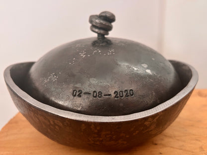 Wabi Sabi Lidded Bowl, Personalized