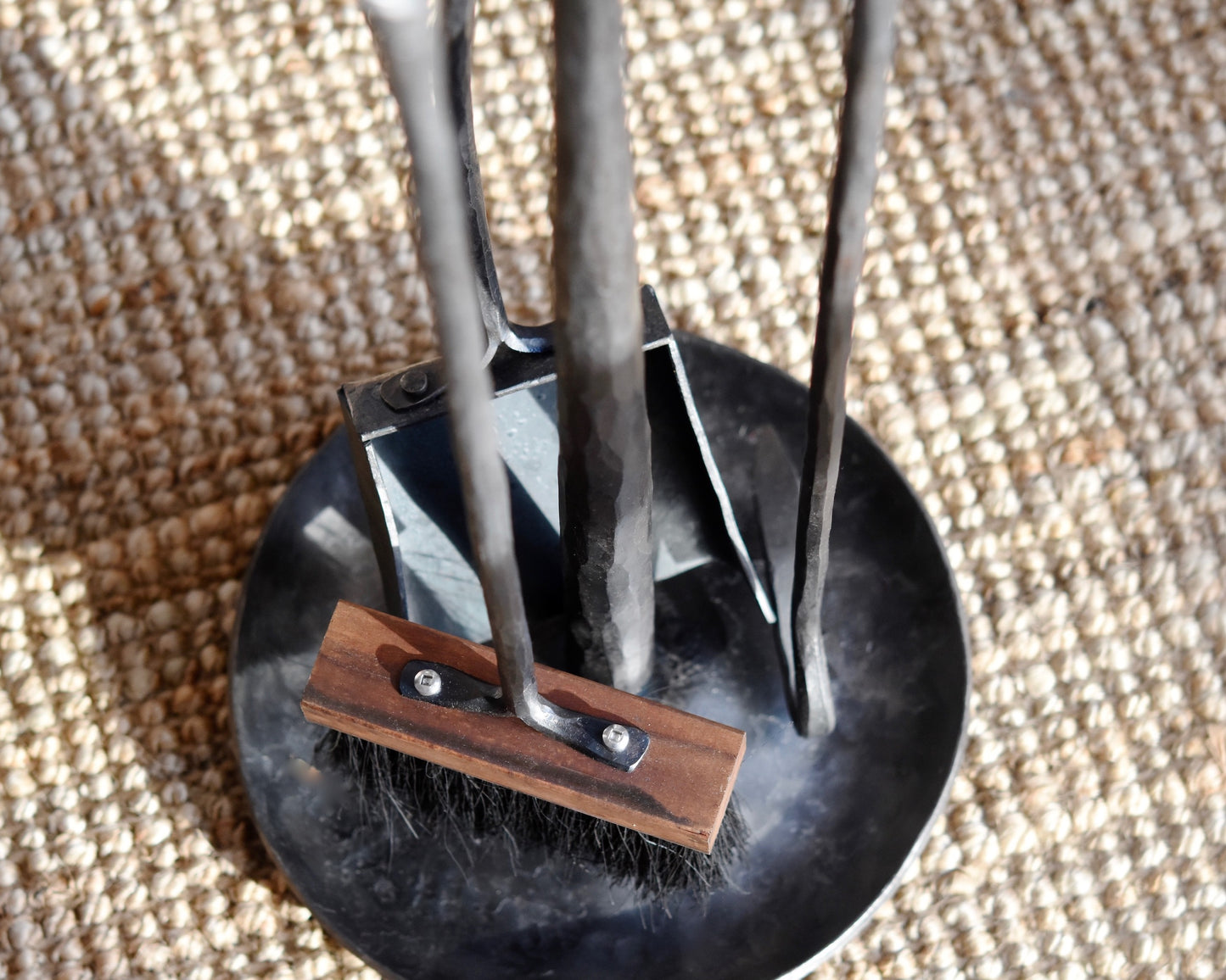 Hand-Forged Fireplace Set