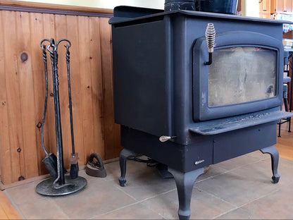 Hand-Forged Fireplace Set