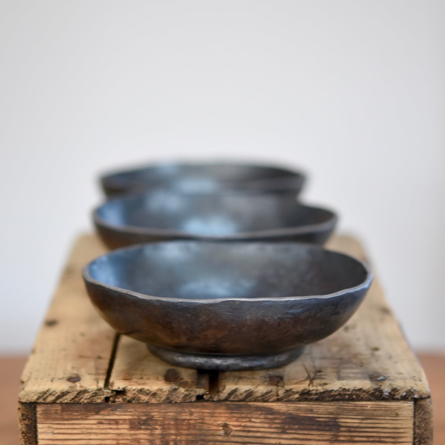 hand forged iron bowls anniversary gift by R&R Handmade