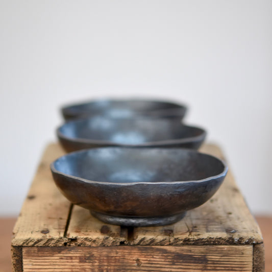 hand forged iron bowls anniversary gift by R&R Handmade