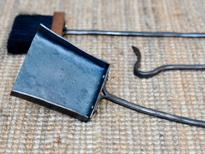 Hand-Forged Fireplace Set